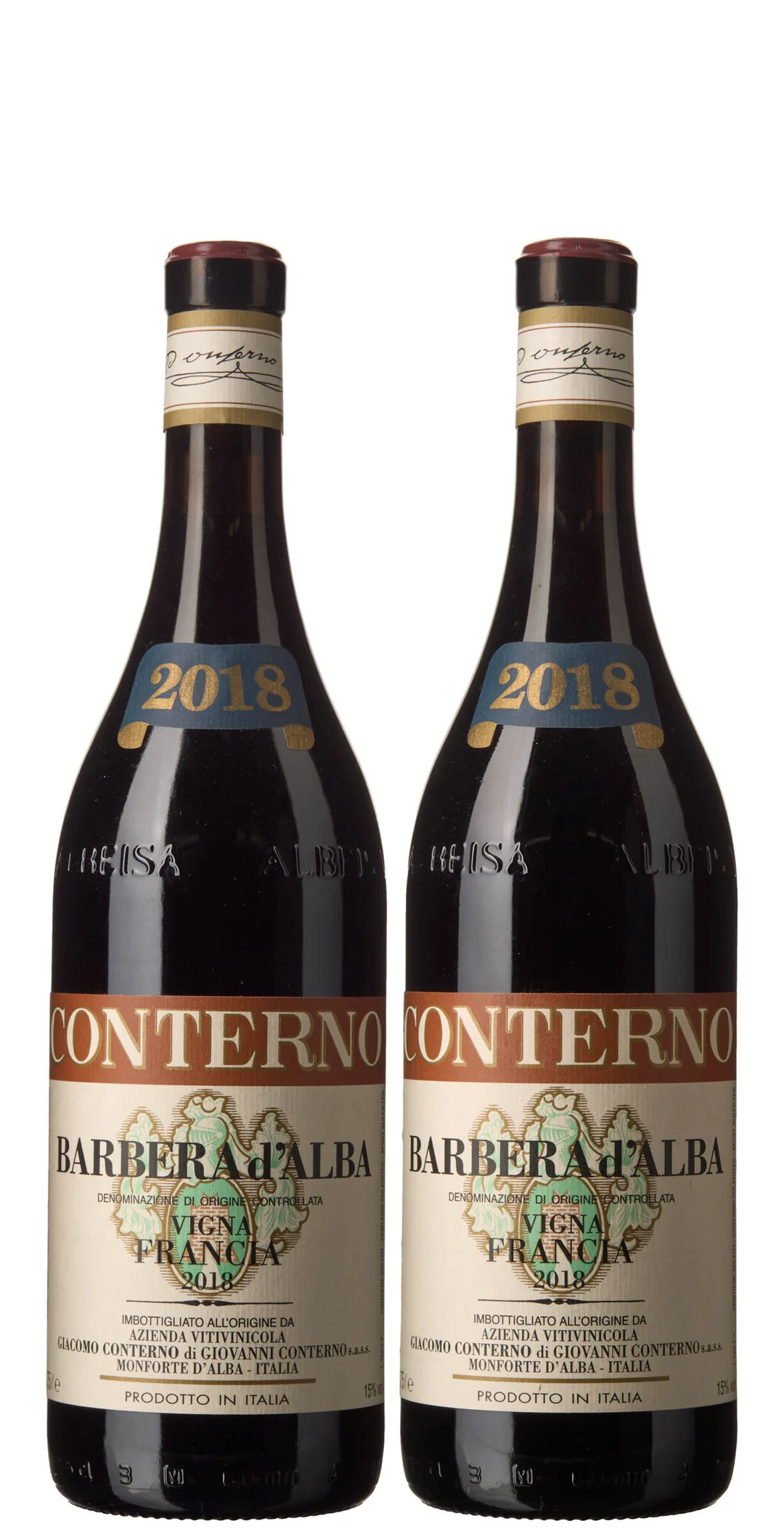 2 x Barbera d'Alba Vigna Francia 2018, Giacomo Conterno — 2 x Barbera d'Alba Vigna Francia 2018, Giacomo Conterno — Vin/Vin — Blomqvist