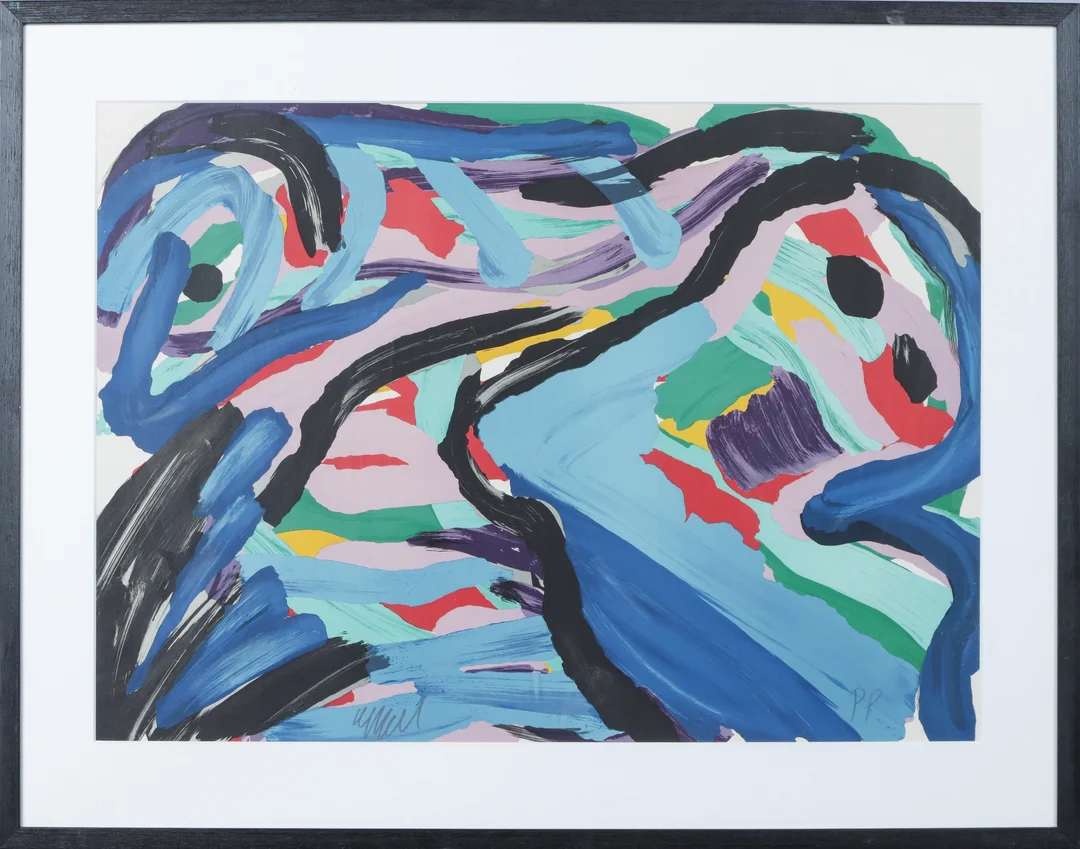 Karel Appel (1921-2006): 'Floating in a Landscape' approx. 1979 — Paintings and sculptures/Prints and photography — Lauritz