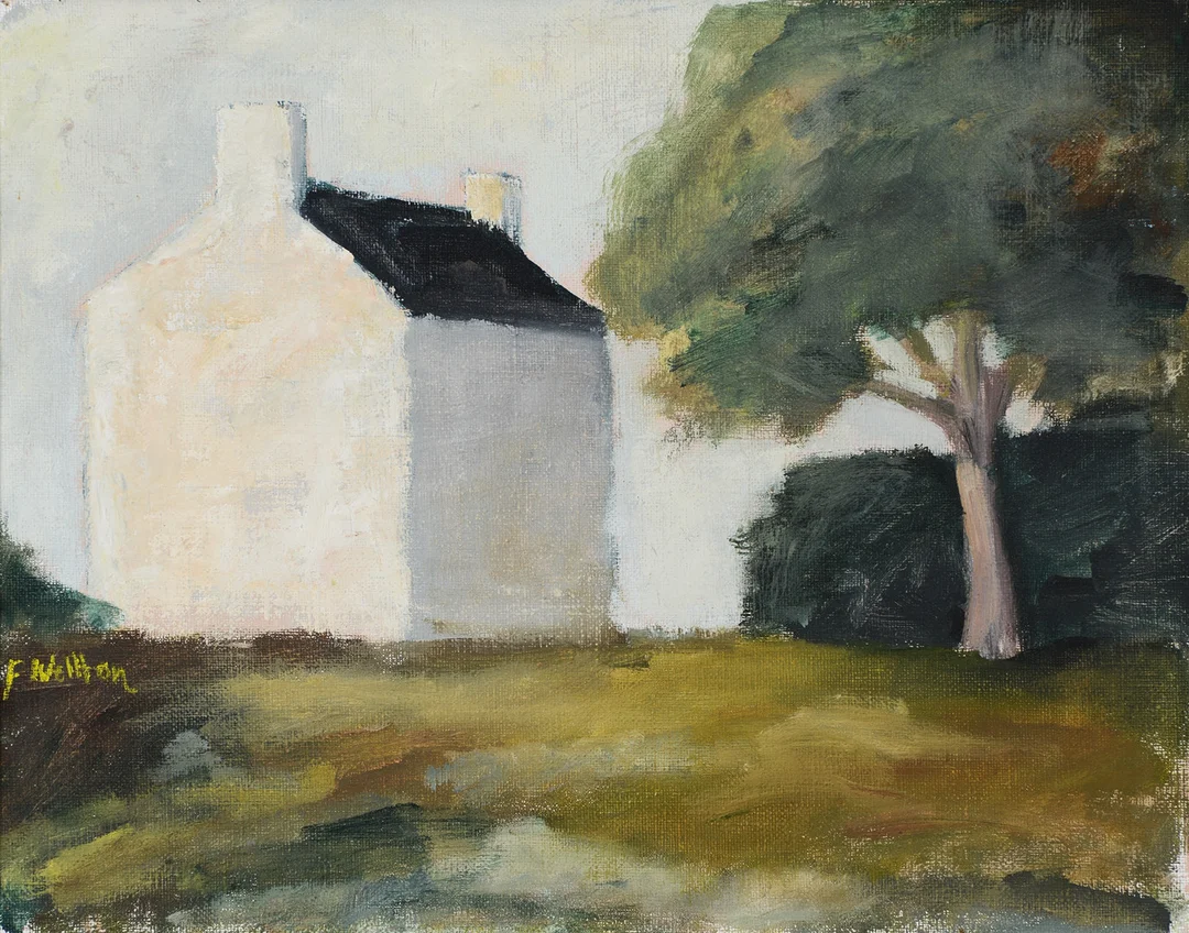 FREDERIC WELLTON. "Höst, Bretagne", olja på duk, signerad. — Paintings — Formstad Auktioner