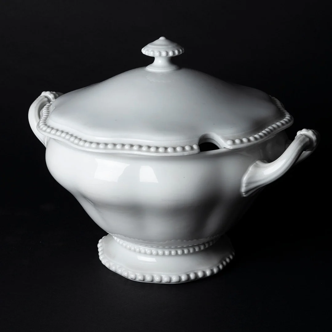 TERRIN på FOT, porslin, "Perlrand", Rosenthal, Tyskland. — European — Auktionshuset Kolonn