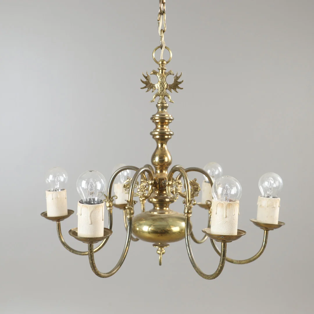 TAKLAMPA, malm/mässing, 1900-talets första hälft. — Ceiling lights — Helsingborgs Auktionskammare