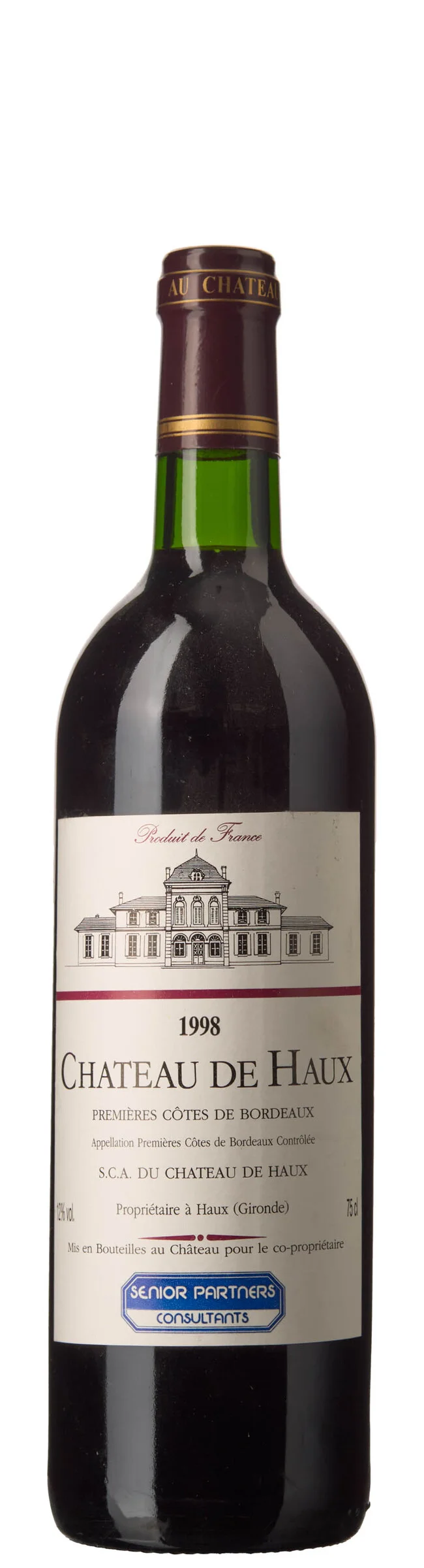1 x Chateau de Haux 1998 — 1 x Chateau de Haux 1998 — Vin/Vin — Blomqvist