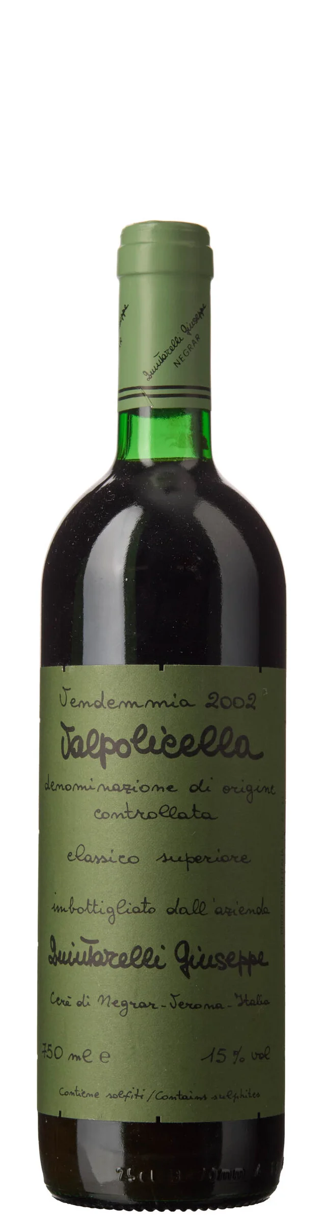 1 x Valpolicella Classico Superiore 2002, Giuseppe Quintarelli — 1 x Valpolicella Classico Superiore 2002, Giuseppe Quintarelli — Vin/Vin — Blomqvist