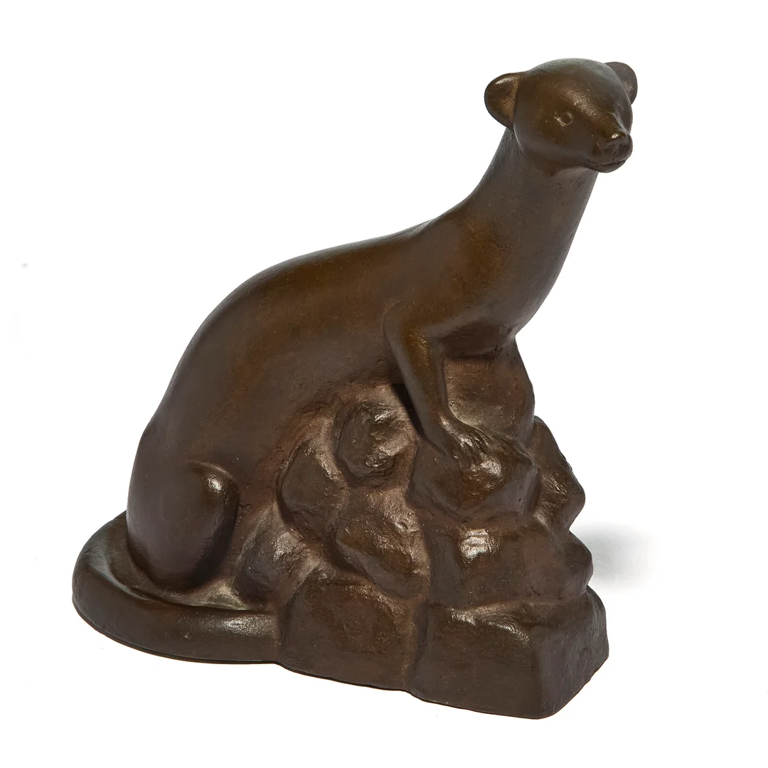 Grimdalen, Anne — En røyskatt, 1949 — Kunst/Skulptur — Blomqvist