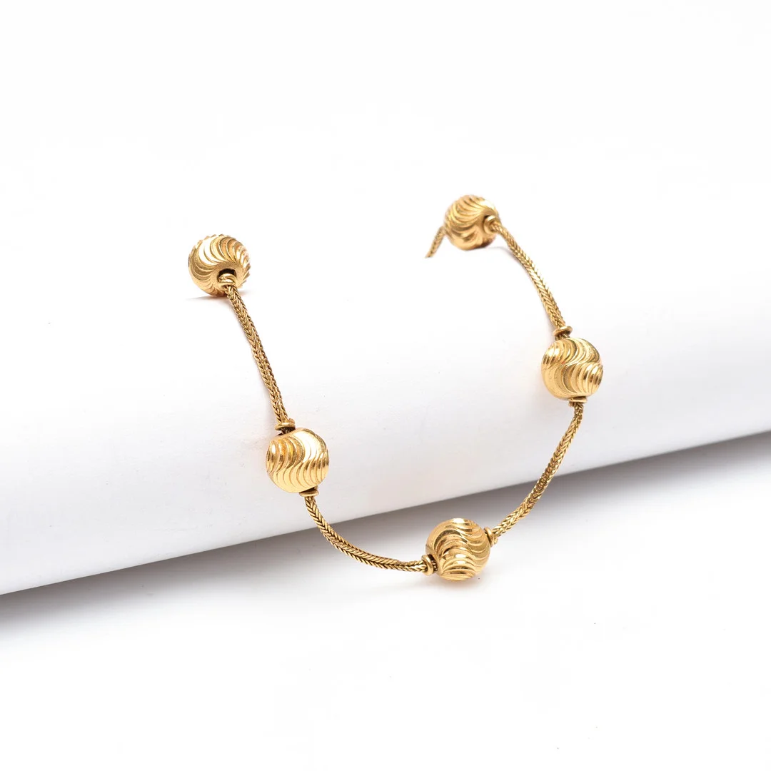 ARMBAND, 21K, Guld, vikt cirka 4,1 gram. — Bracelets — Gomér & Andersson Linköping