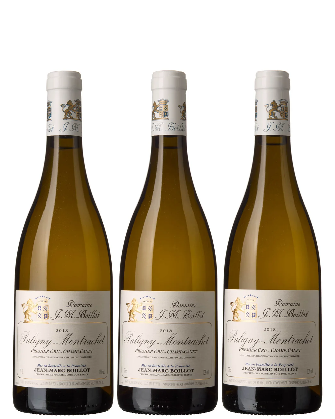 3 x Puligny-Montrachet 1er Cru Champ-Canet 2018, Domaine J.M. Boillot — 3 x Puligny-Montrachet 1er Cru Champ-Canet 2018, Domaine J.M. Boillot — Vin/Vin — Blomqvist