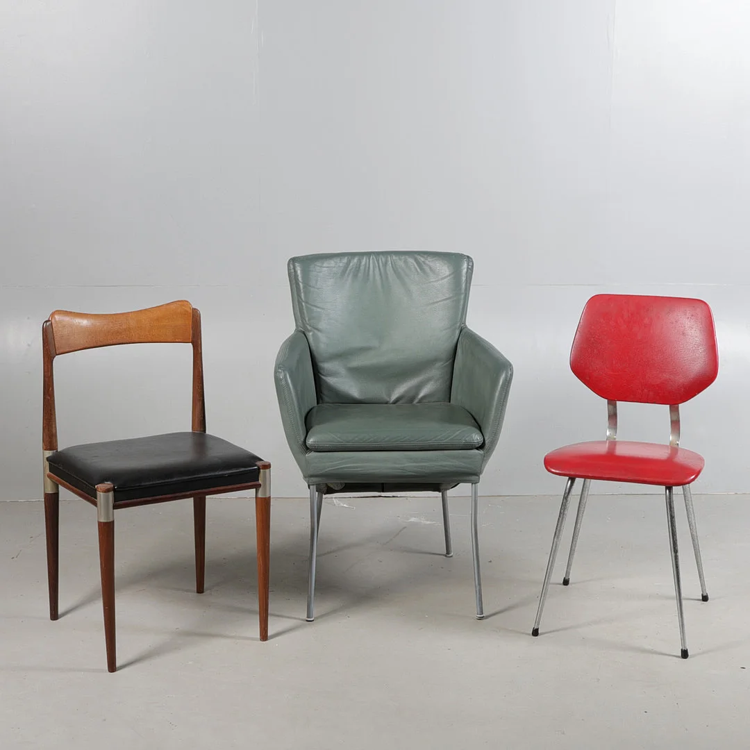 THREE MID 20TH CENTURY CHAIRS (3). — Armchairs & Chairs — Bishop & Miller