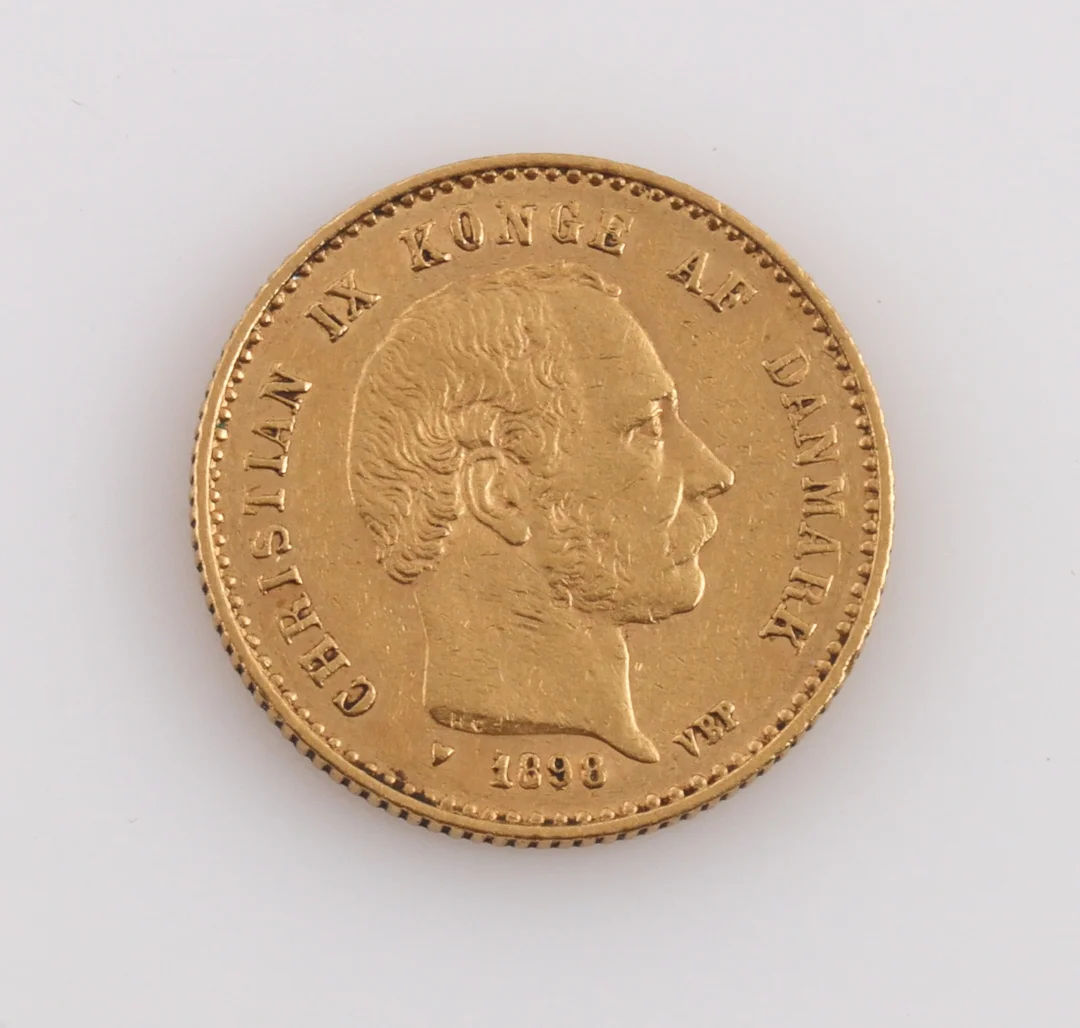 Christian 9. Danish 10 krone gold coin, 1898 — Hobby and collectibles/Coins, notes and bars — Lauritz