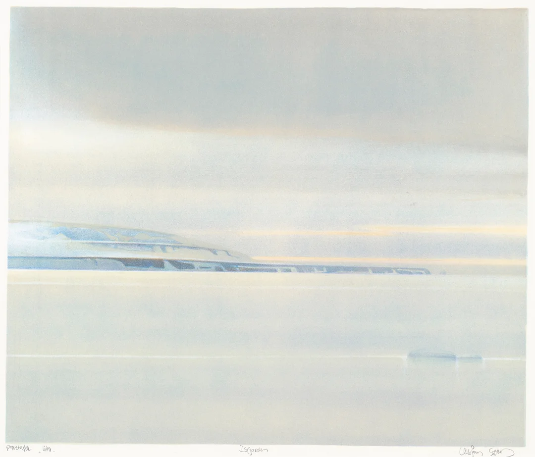 Sand, Vebjørn — "Isfjorden" — Kunst/Grafikk — Blomqvist