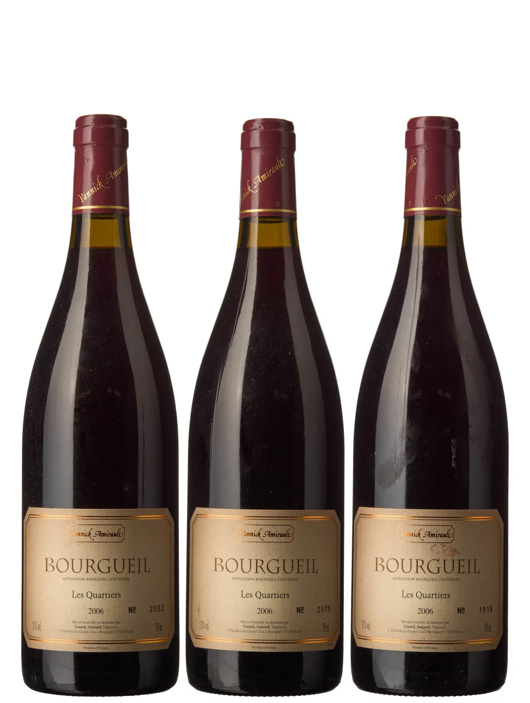 3 x Bourgueil Les Quartiers 2006, Yannick Amirault — 3 x Bourgueil Les Quartiers 2006, Yannick Amirault — Vin/Vin — Blomqvist
