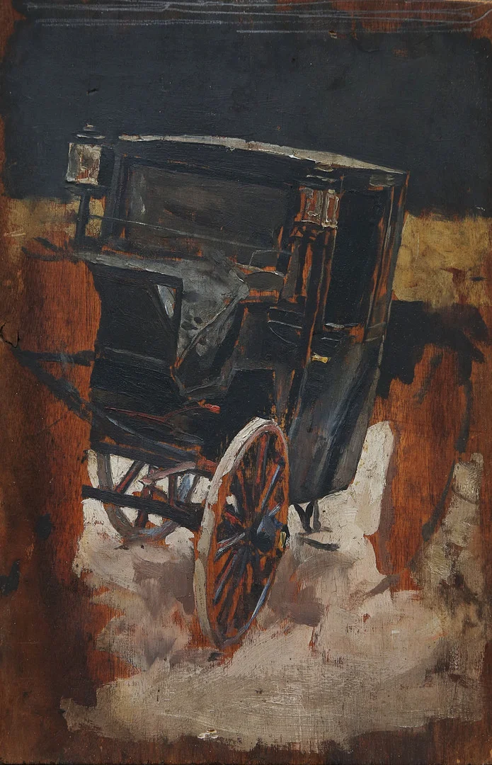 SPANISH SCHOOL, LATE 19TH CENTURY. Carriage. — Paintings — Balclis