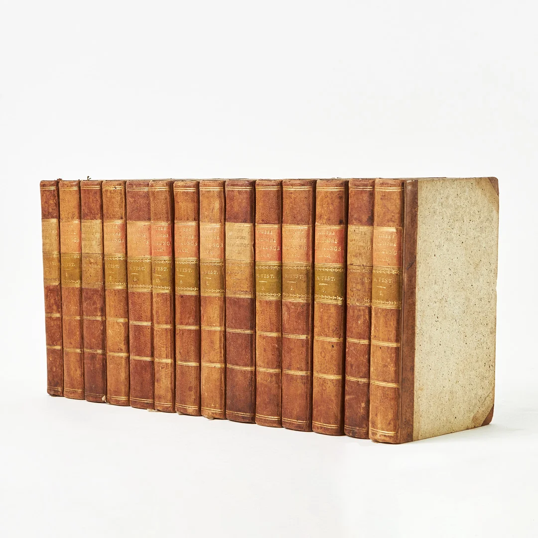 SEILERS BIBLISCHE ERBAUUNGSBUCH, 14 volymer, 1790-1800. — Books — Stockholms Auktionsverk Magasin 5