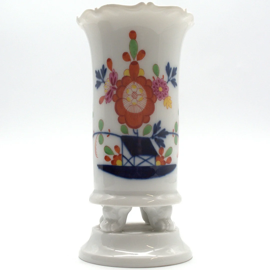 MEISSEN. VASE, TISCHCHENMUSTER, 1924-1934, 1. WAHL. — European — Kunst- und Auktionshaus Kleinhenz