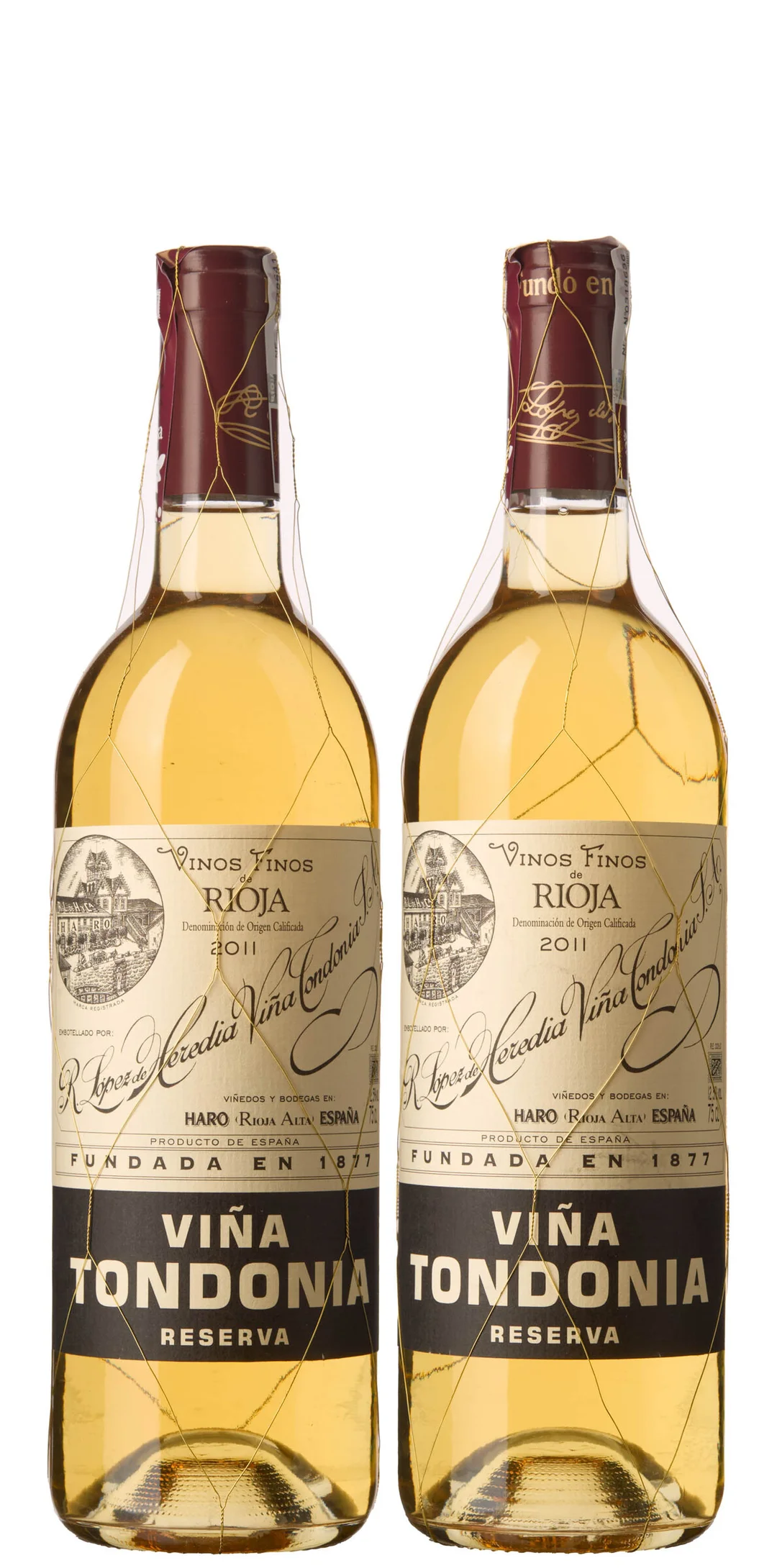 2 x Rioja Reserva Blanco Vina Tondonia 2011, Lopez de Heredia — 2 x Rioja Reserva Blanco Vina Tondonia 2011, Lopez de Heredia — Vin/Vin — Blomqvist