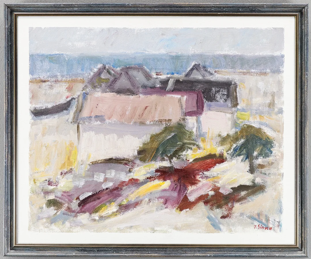 IMANTZ SINKA. Olja på duk, signerad. — Paintings — Karlstad Hammarö Auktionsverk