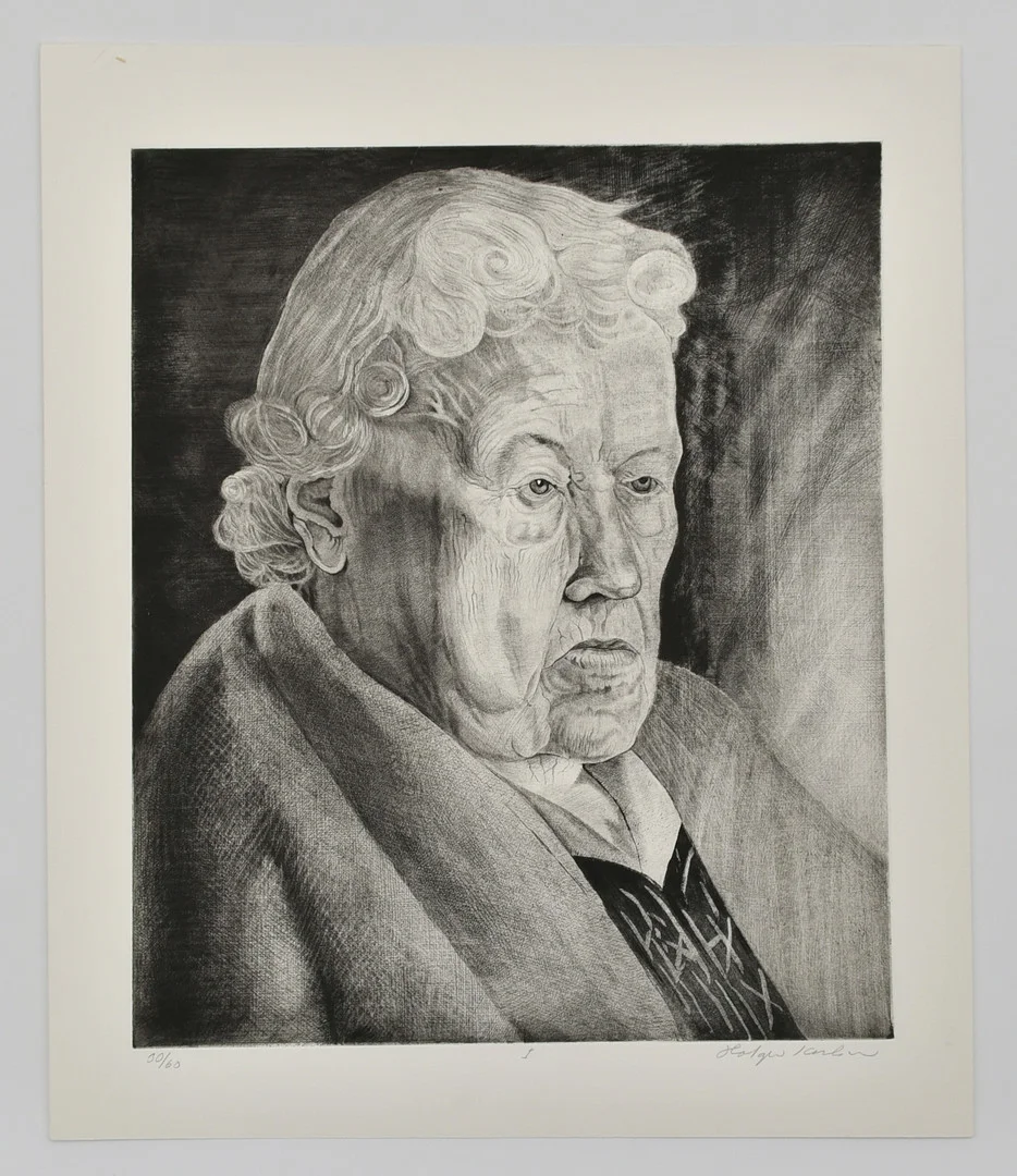 HOLGER KARLSSON. Holger Karlsson (1927-2003) Etsning, porträtt I , signerad och numrerad 30/60. — Engravings & Prints — Connoisseur Bokauktioner