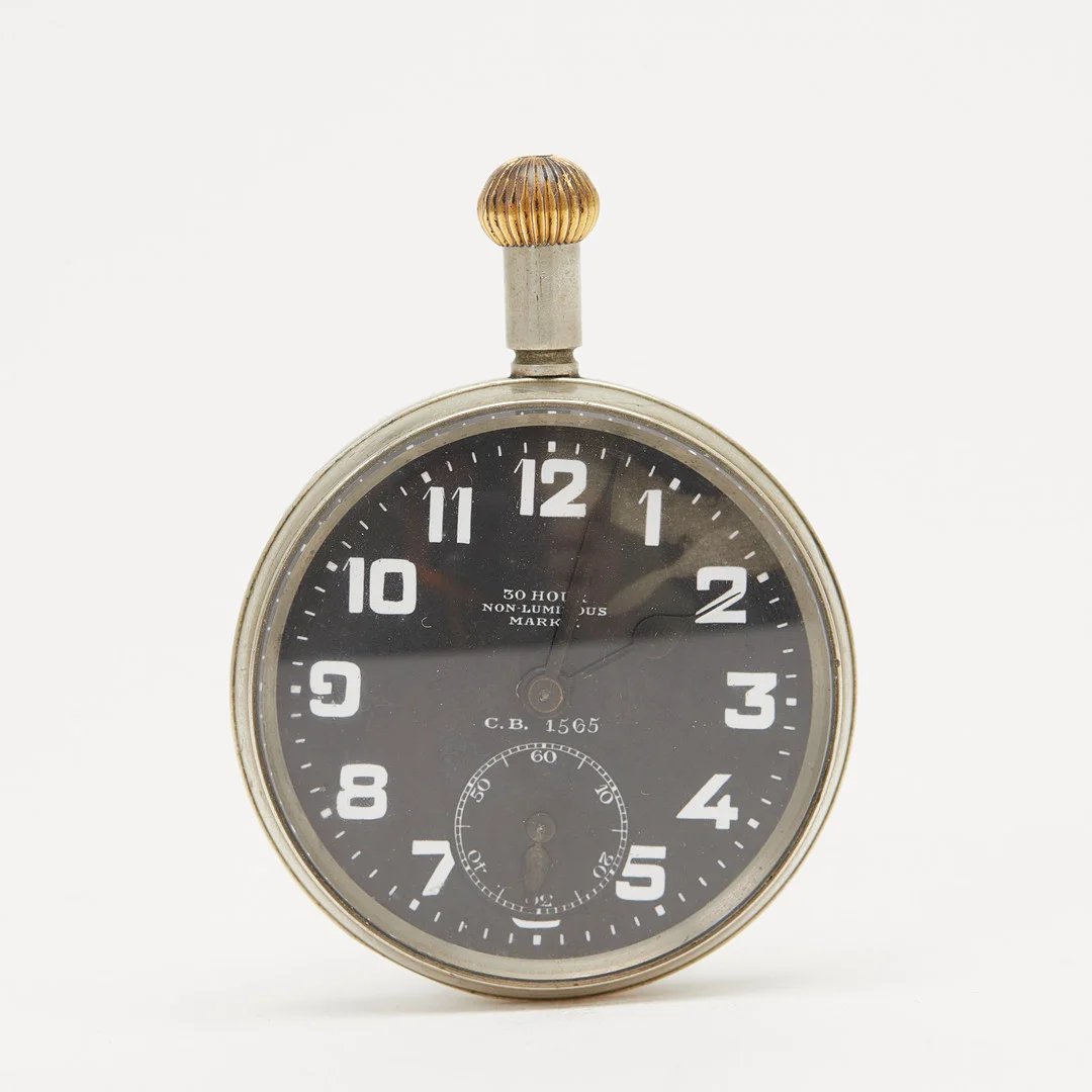 ZENITH. Britische Militäruhr / Fliegeruhr, Typ 'Mark V', Handaufzug, um 1917, England. — Pocket & Stop Watches — Stockholms Auktionsverk Köln