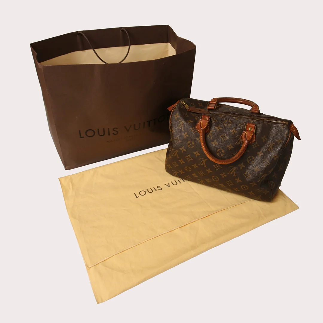 LOUIS VUITTON, handväska, "Speedy 30". Juni 1991 France. — Vintage & Designer Fashion — Limhamns Auktionsbyrå