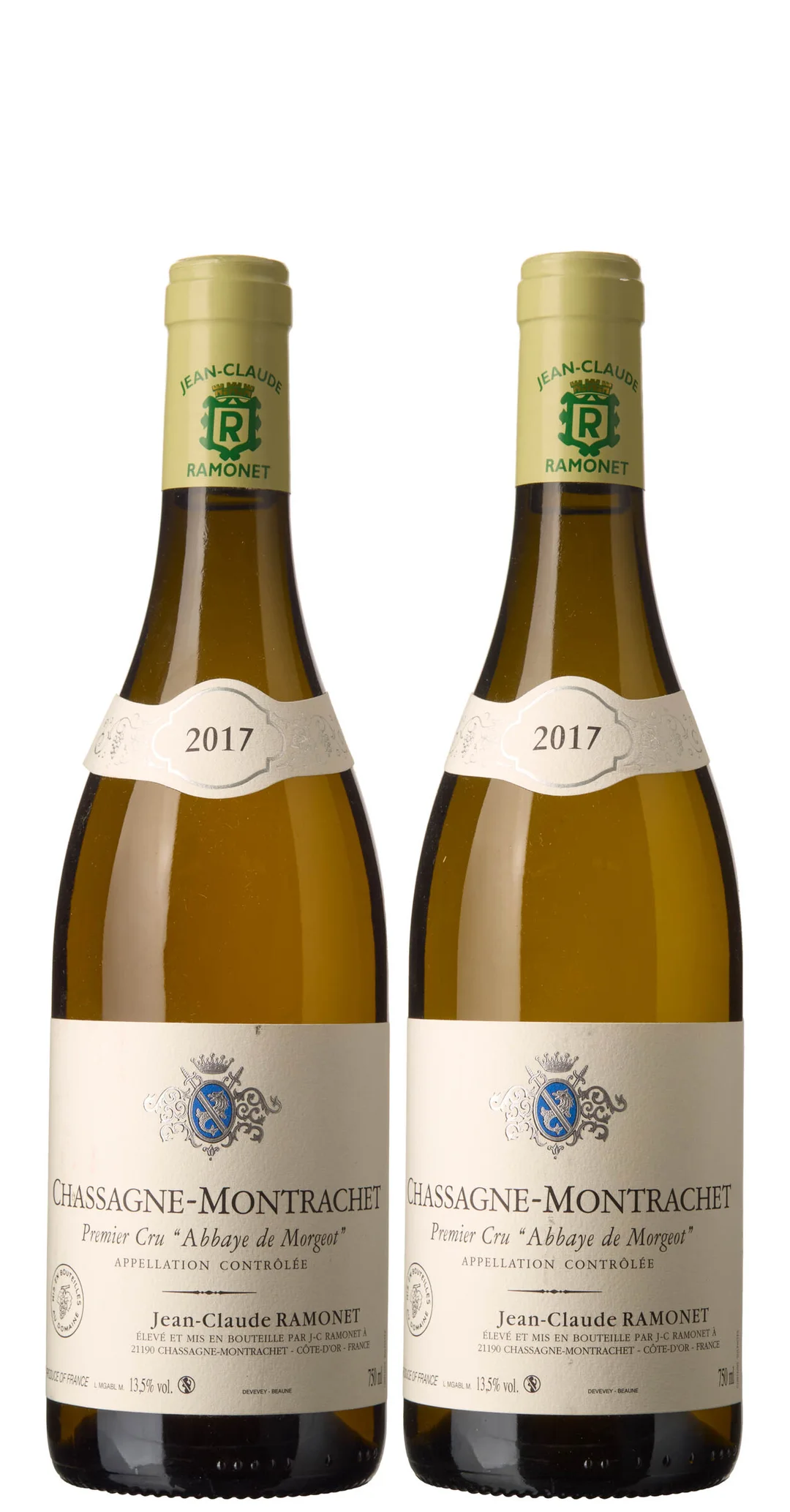 2 x Chassagne-Montrachet 1er Cru Abbaye de Morgeot 2017, Jean-Claude Ramonet — 2 x Chassagne-Montrachet 1er Cru Abbaye de Morgeot 2017, Jean-Claude Ramonet — Vin/Vin — Blomqvist