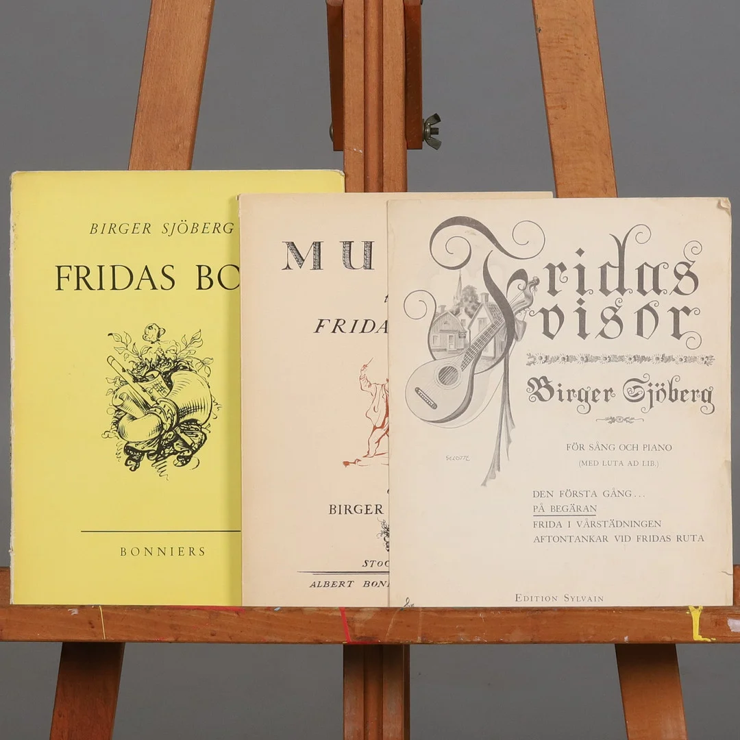 FRIDAS BOK. Birger Sjöberg, 3 delar, 1924. — Books — Örebro Stadsauktioner