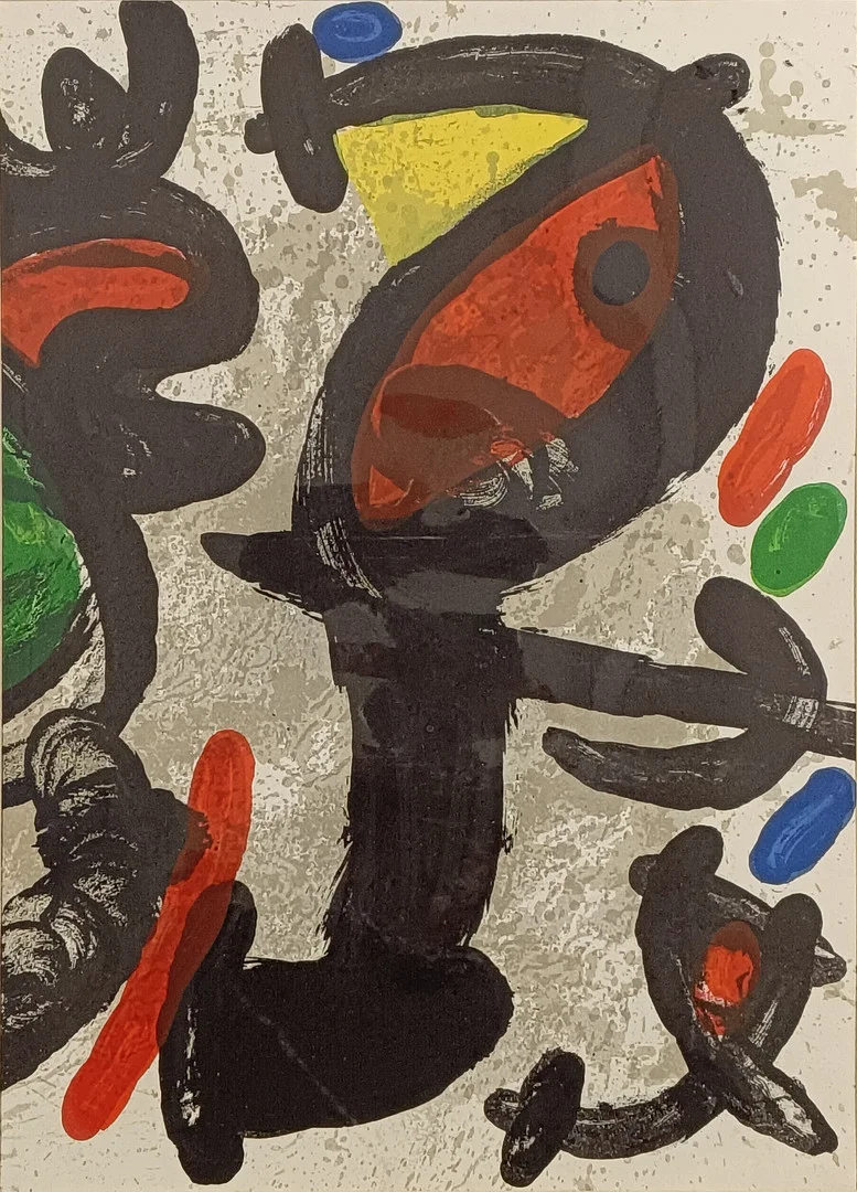 MIRÓ, JOAN. NACH. Original-Farblithografie für Derrière le Mirroir Nr. 186 (1970). — Engravings & Prints — Auktionshaus Blank