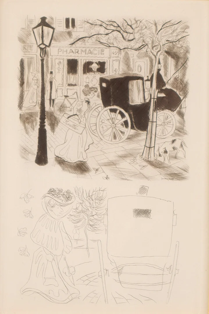 EMILI GRAU SALA. Escenas urbanas. — Engravings & Prints — Barcelona Auctions