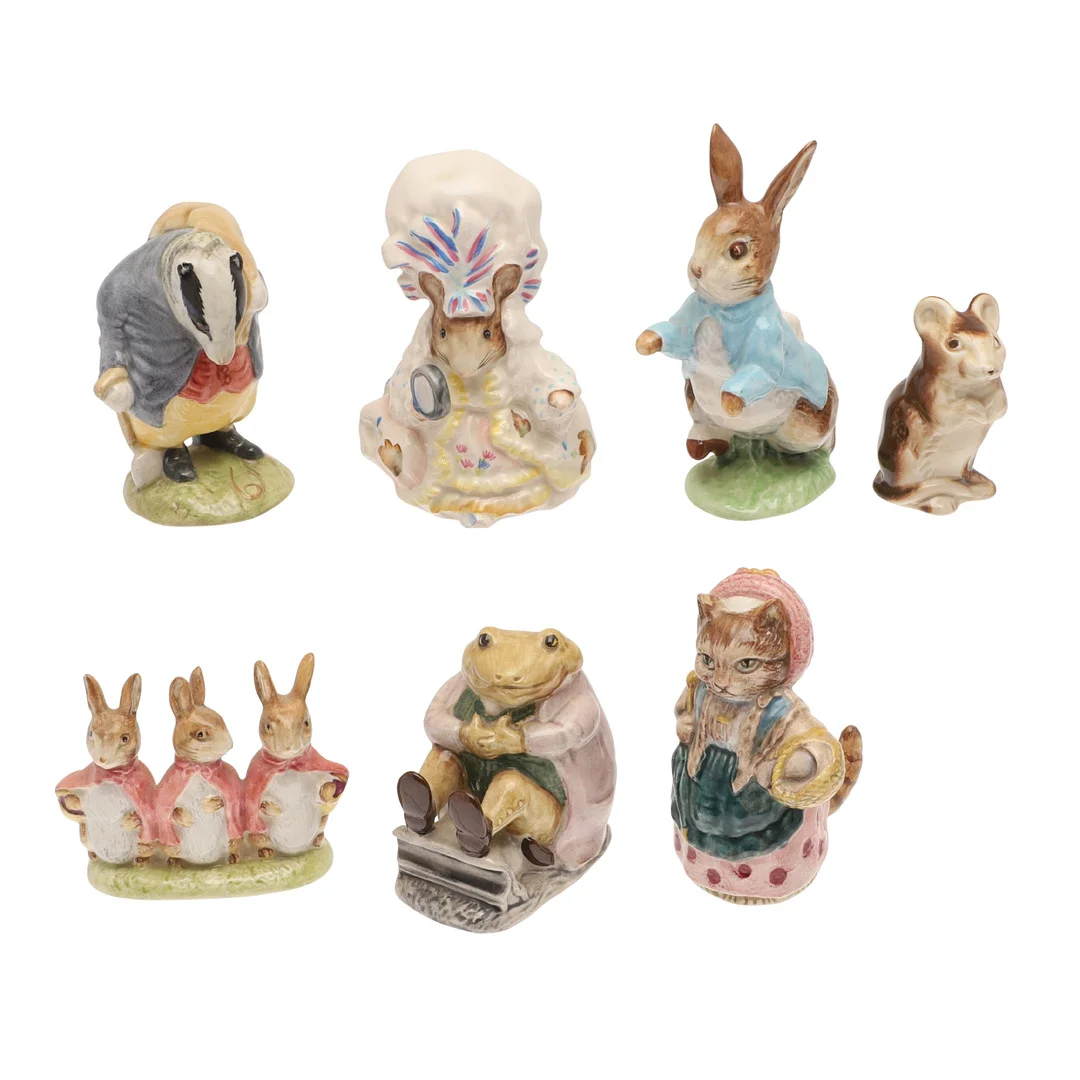 VARIOUS BEATRIX POTTER FIGURES - INCLUDING TOMMY BROCK. — European — Lawrences Auctioneers