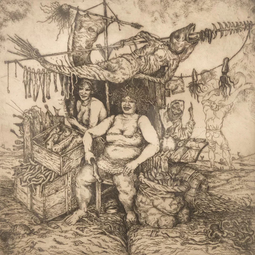 LESZEK ROZGA. ETSNING, "FRUTTI DI MARE". — Engravings & Prints — Björnssons Auktionskammare