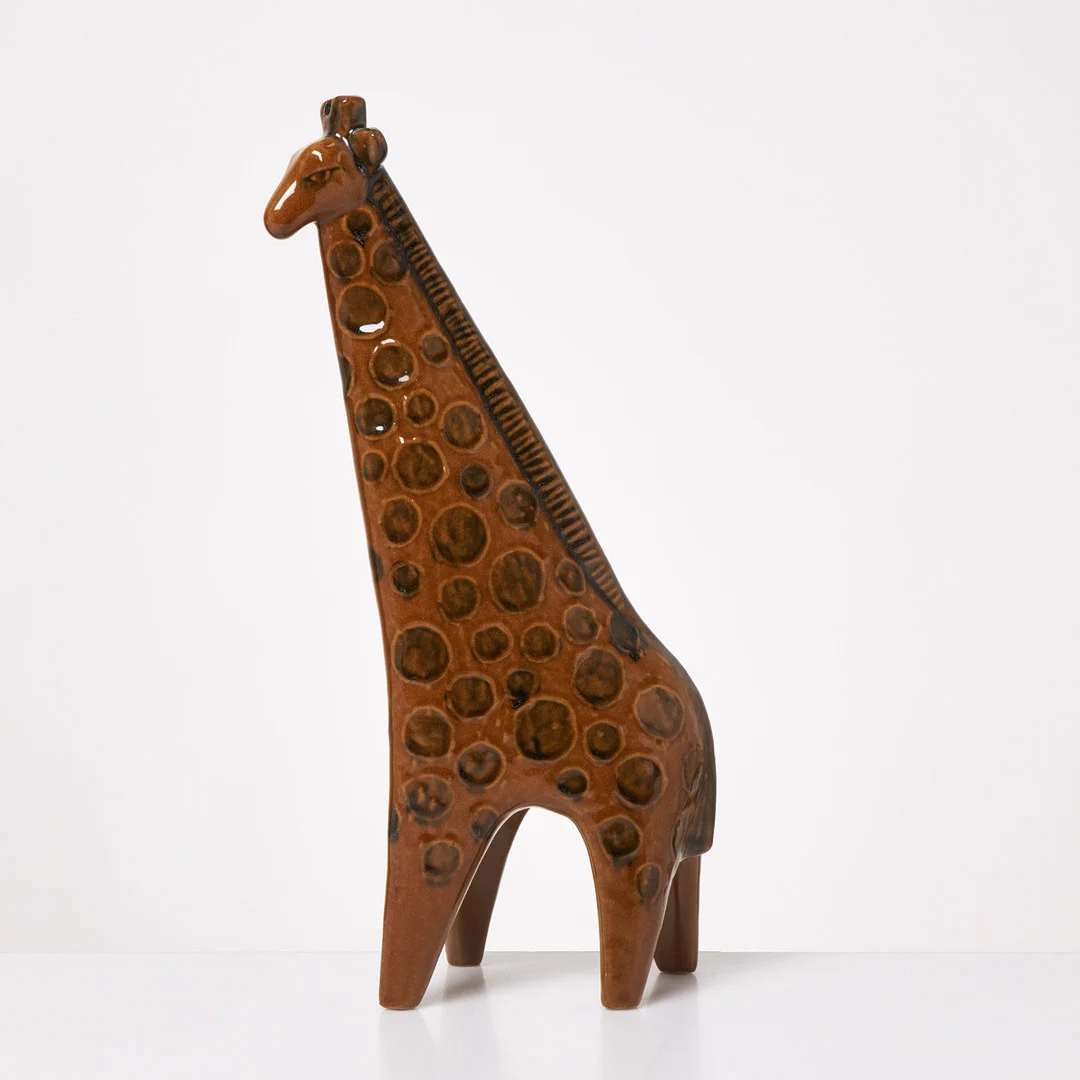 LISA LARSON. Figurin, "Giraff", stengods, ur serien Stora Zoo, osignerad, Gustavsberg. — European — Stockholms Auktionsverk Sickla