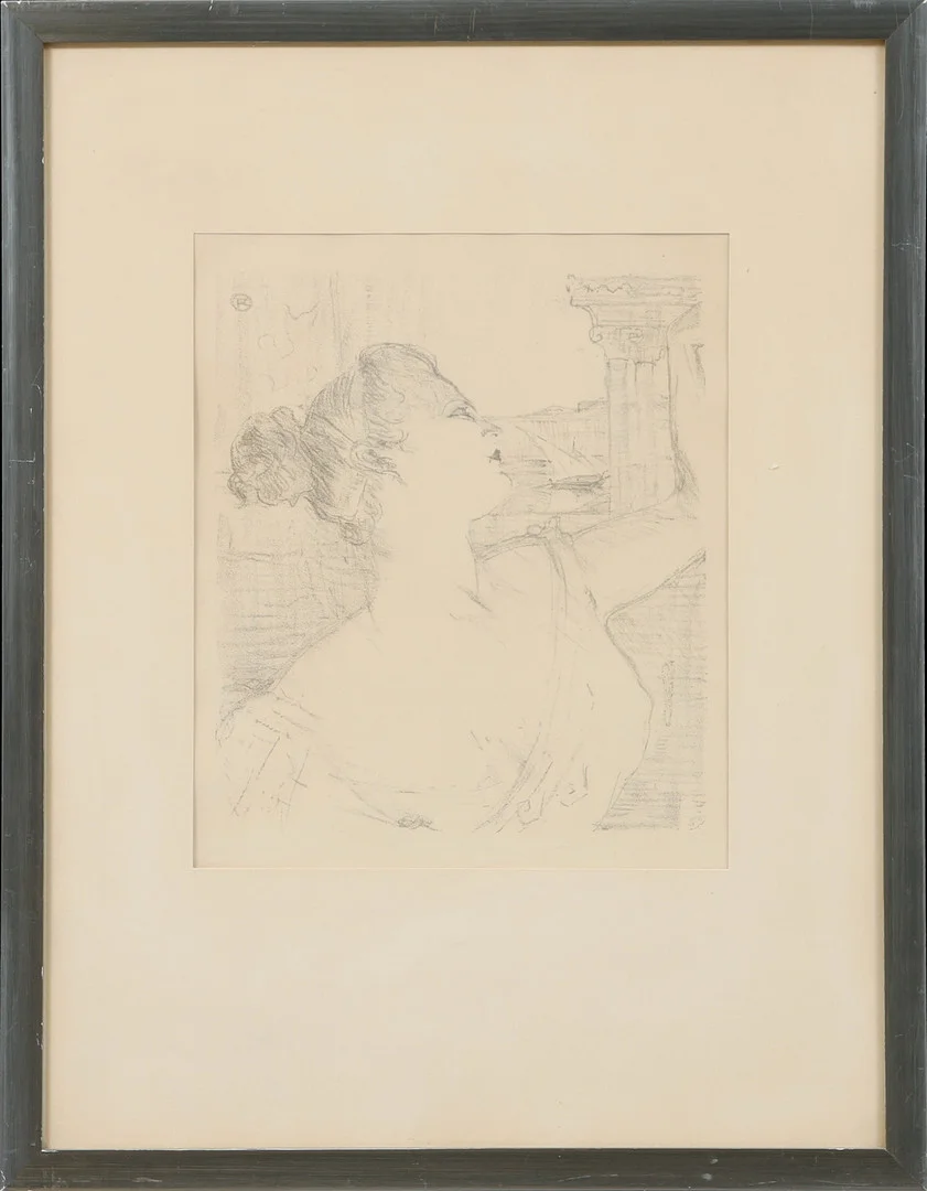 HENRI DE TOULOUSE-LAUTREC. efter, "Sibyl Sanderson", litografi. — Engravings & Prints — Göteborgs Auktionsverk