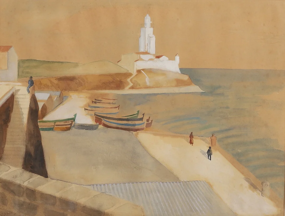 EWALD DAHLSKOG. Akvarell, signerad, daterad 1924. — Paintings — RA Auktionsverket Norrköping