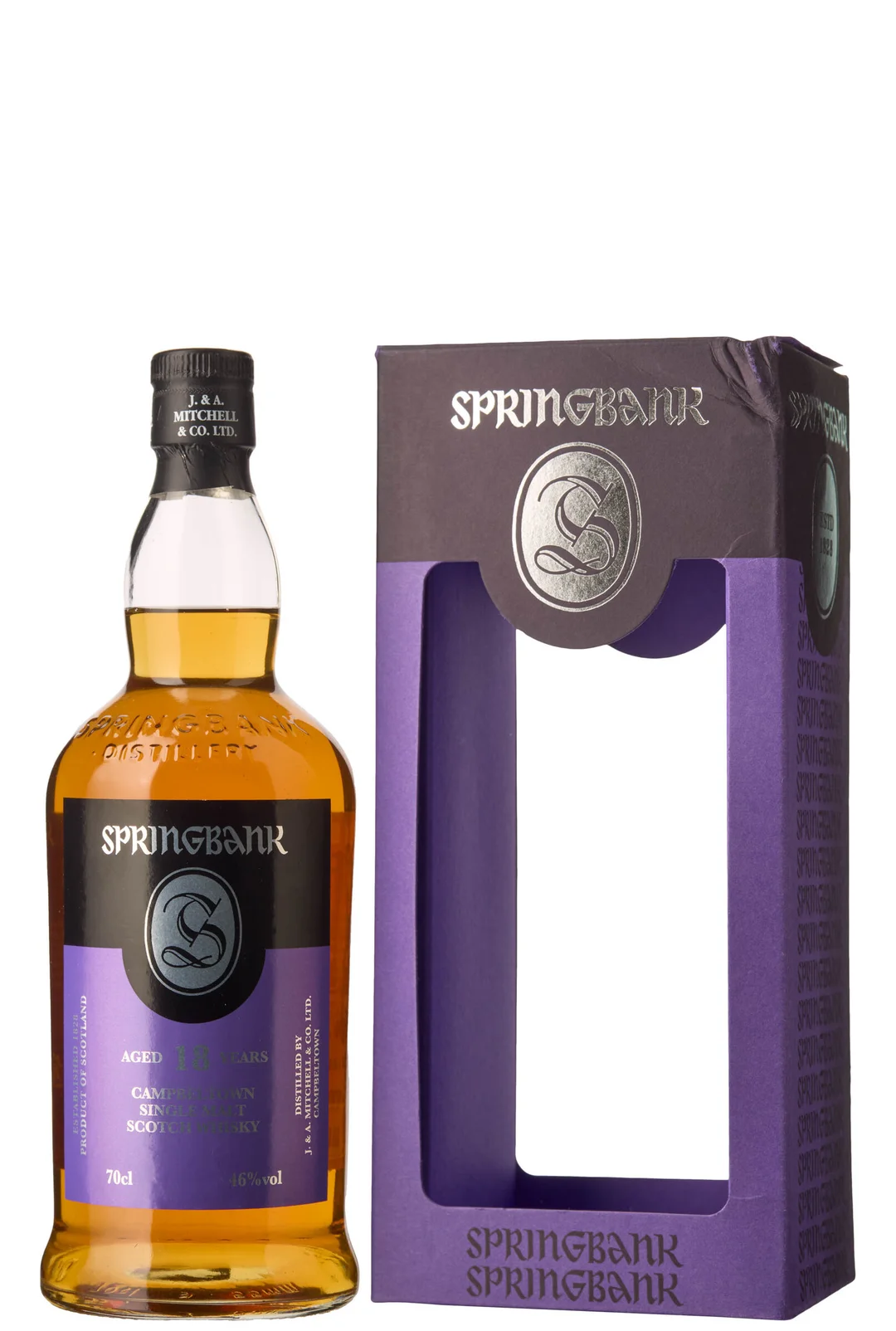 1 x Springbank Campbeltown Single Malt Scotch Whisky Aged 18 Years (OCB) — 1 x Springbank Campbeltown Single Malt Scotch Whisky Aged 18 Years (OCB) — Vin/Brennevin — Blomqvist