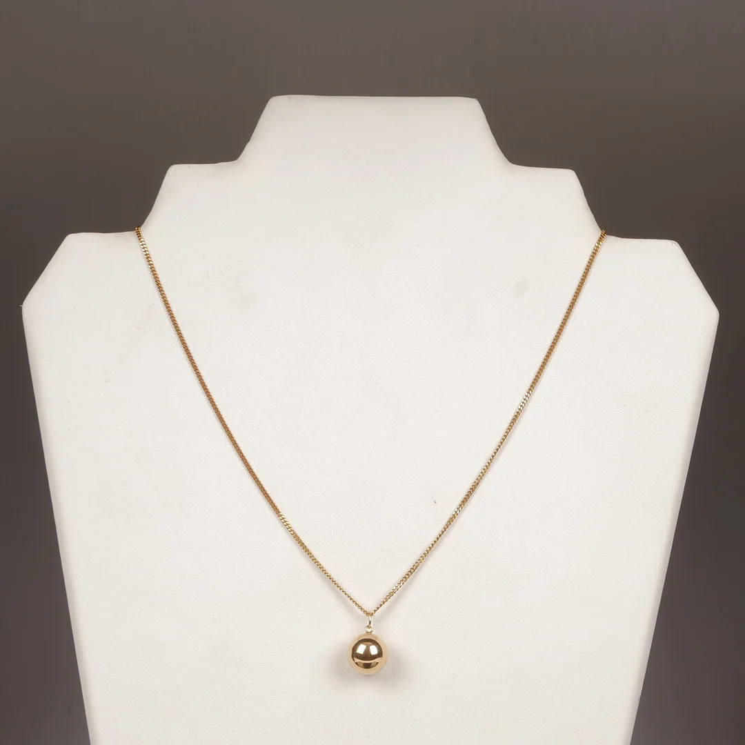 HALSBAND MED KULA, 18K guld. — Necklace — Auktionsfirma Kenneth Svensson i Kalmar