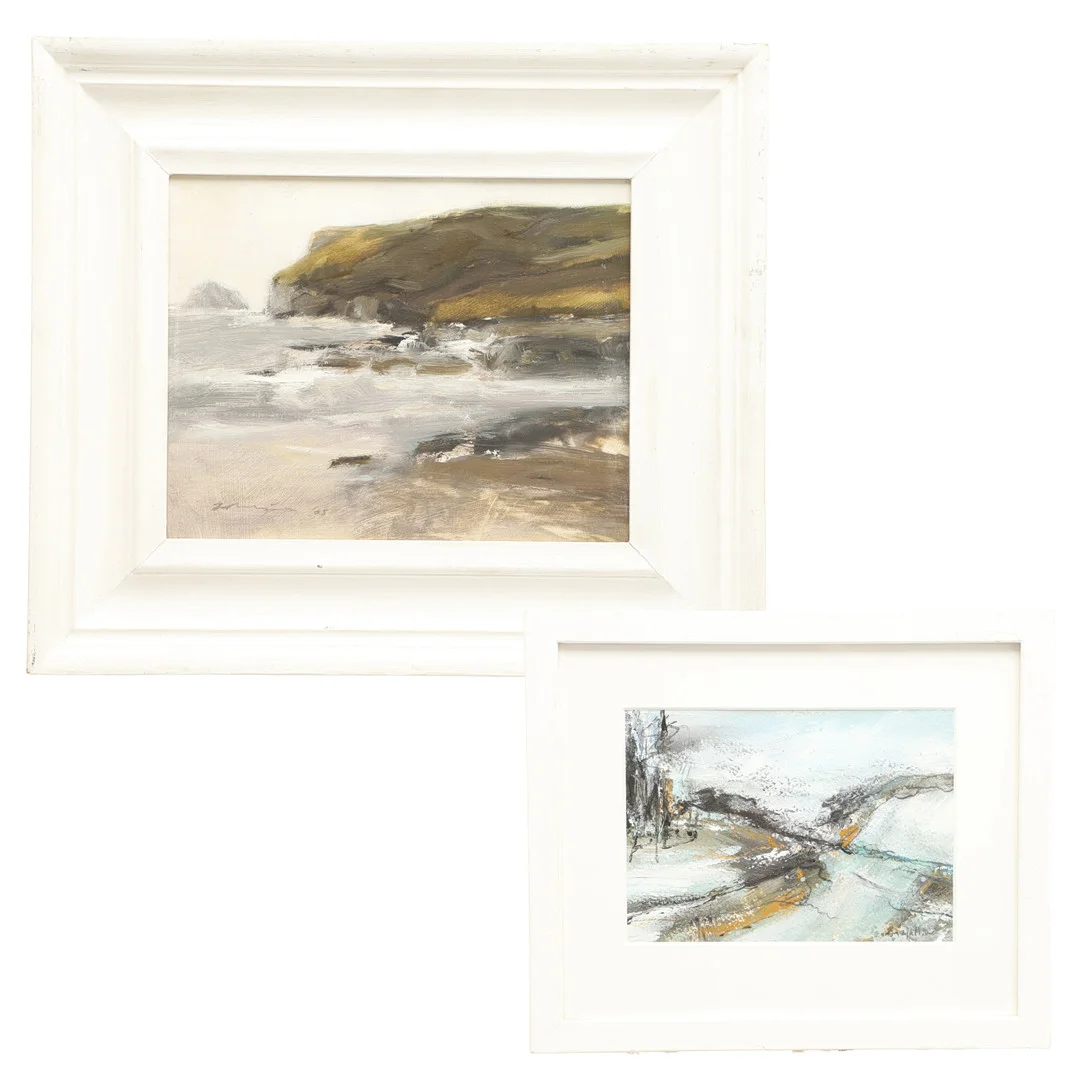 BOO MALLINSON (20TH/21ST CENTURY). WOODLAND'S EDGE; PENTIRE POINT, POLZEATH CORNWALL. — Paintings — Lawrences Auctioneers