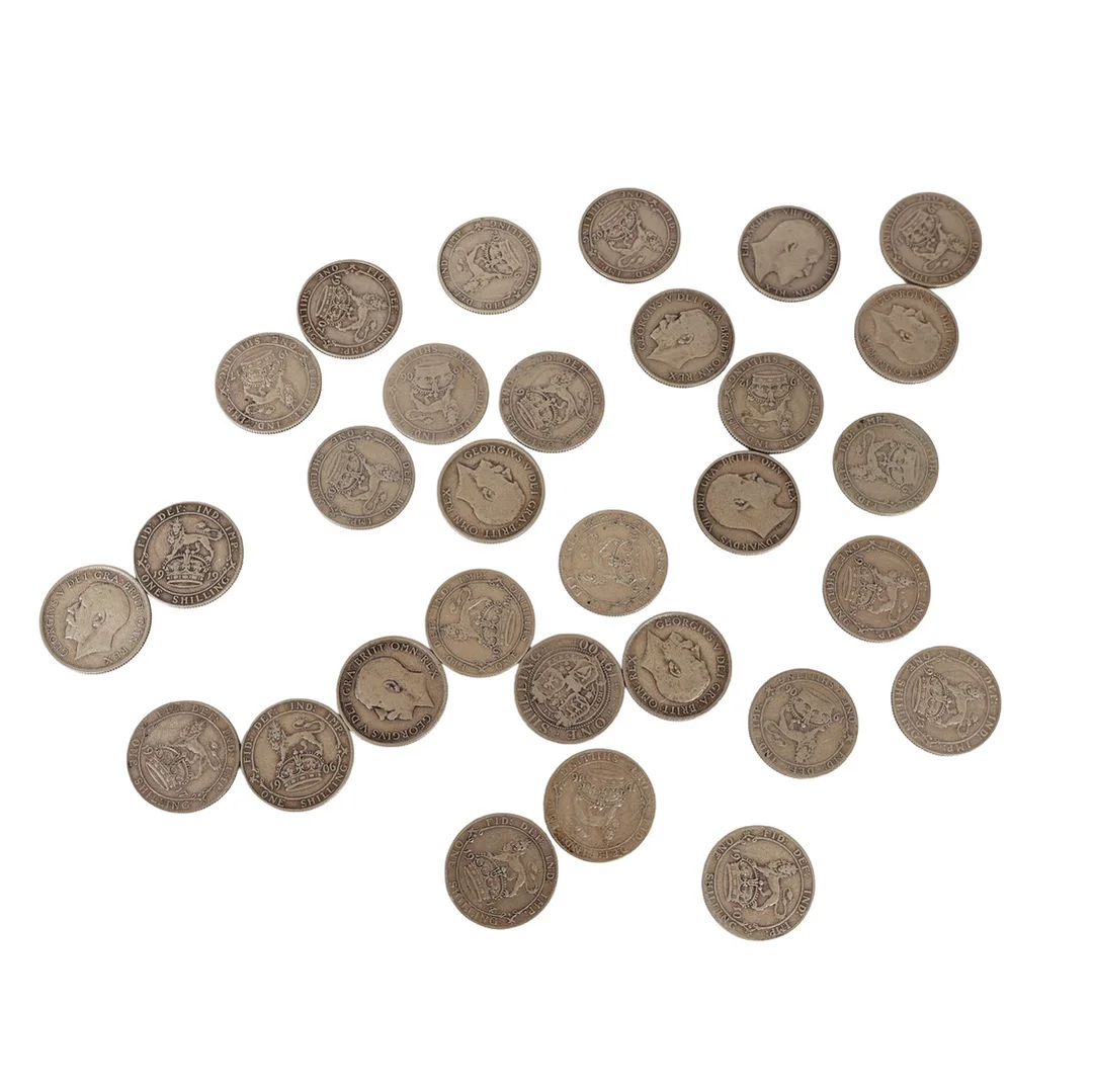 COLLECTION OF PRE 1920 SHILLINGS (30). — Coins & Banknotes — Bishop & Miller