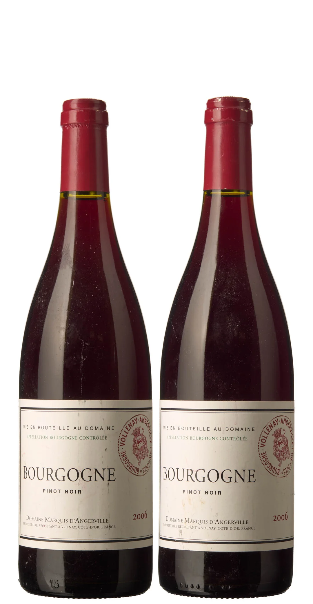 2 x Bourgogne Pinot Noir 2006, Marquis d'Angerville — 2 x Bourgogne Pinot Noir 2006, Marquis d'Angerville — Vin/Vin — Blomqvist