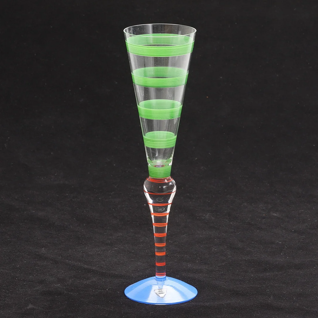 ANNE NILSSON. Champagneglas, glas, "clown", Orrefors. — Utility glass — RA Auktionsverket Norrköping