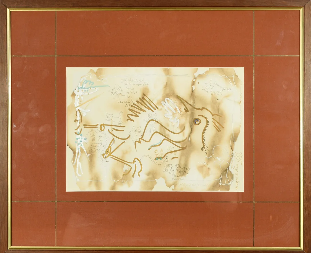 OKÄND KONSTNÄR. Blandteknik på papper. — Paintings — Norrlands Auktionsverk