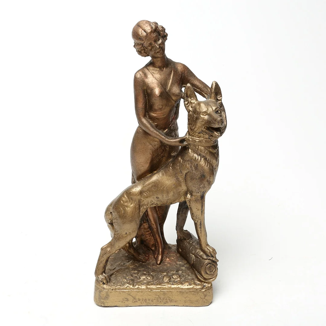 SKULPTUR, bemålad gips. — Sculptures & Bronzes — Kalmar Auktionsverk