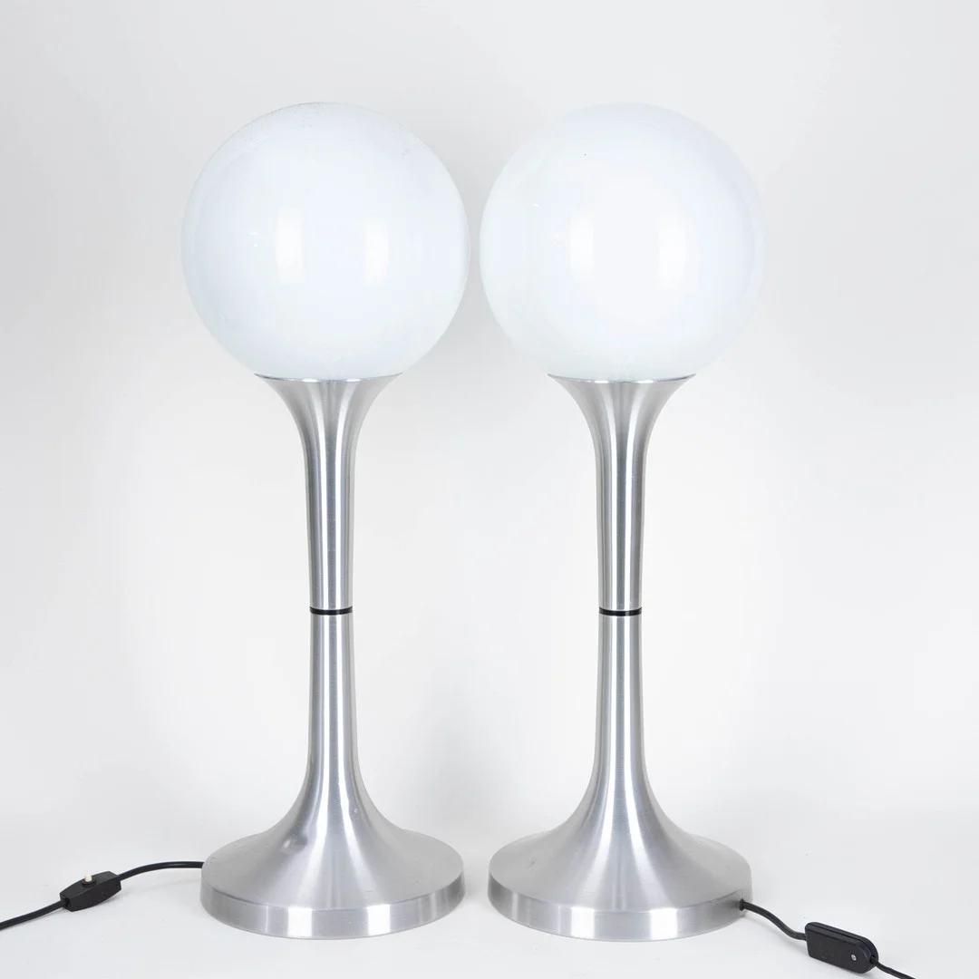 Paar Space Age Tischlampen, 1970er Jahre (2). — Table Lamps — Stockholms Auktionsverk Hamburg