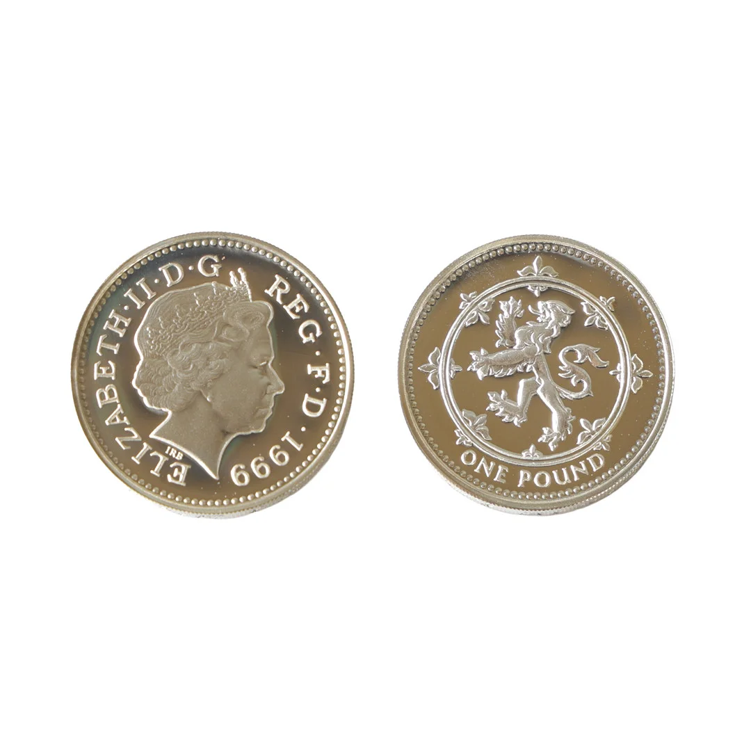A ROYAL MINT UNITED KINGDOM SILVER PROOF PIEDFORT ONE POUND COIN. — Coins & Banknotes — Bishop & Miller