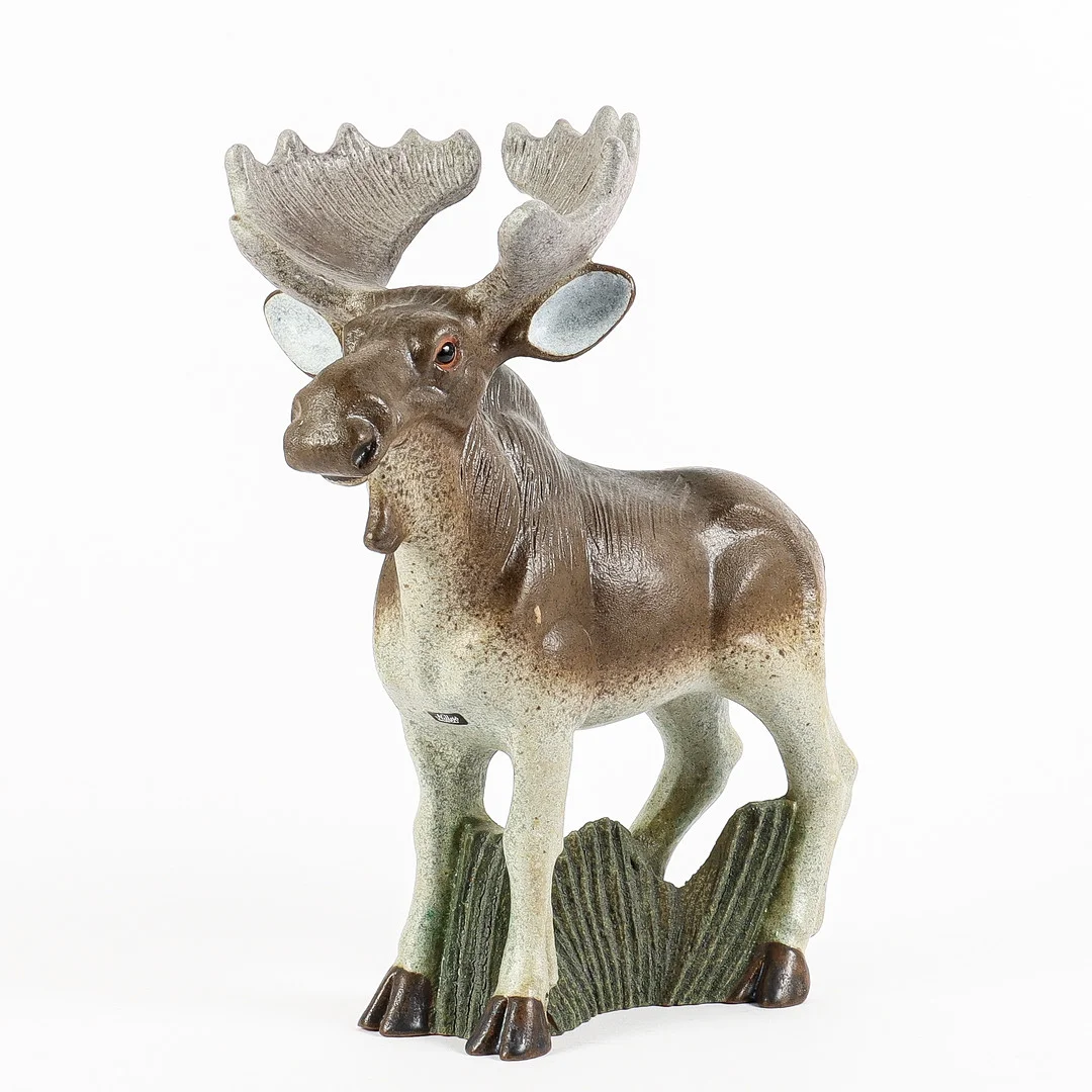 THOMAS HELLSTRÖM. Figurin, Älg, Nittsjö. — European — Karlstad Hammarö Auktionsverk
