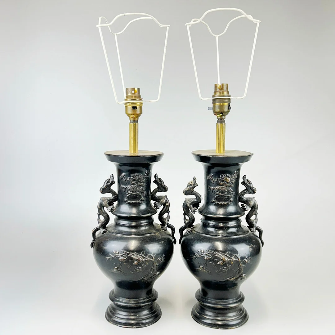 BRONZE TABLE LAMPS. — Table Lamps — Chalkwell Auctions