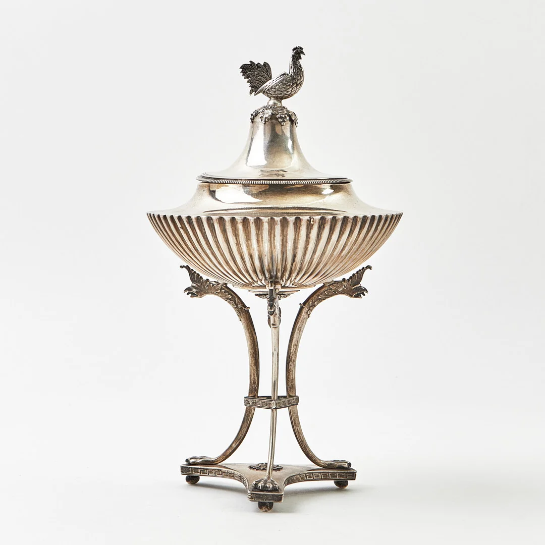 SOCKERSKÅL, silver, sengustaviansk, Adolf Zethelius, Stockholm 1813. — Silver — Stockholms Auktionsverk Magasin 5