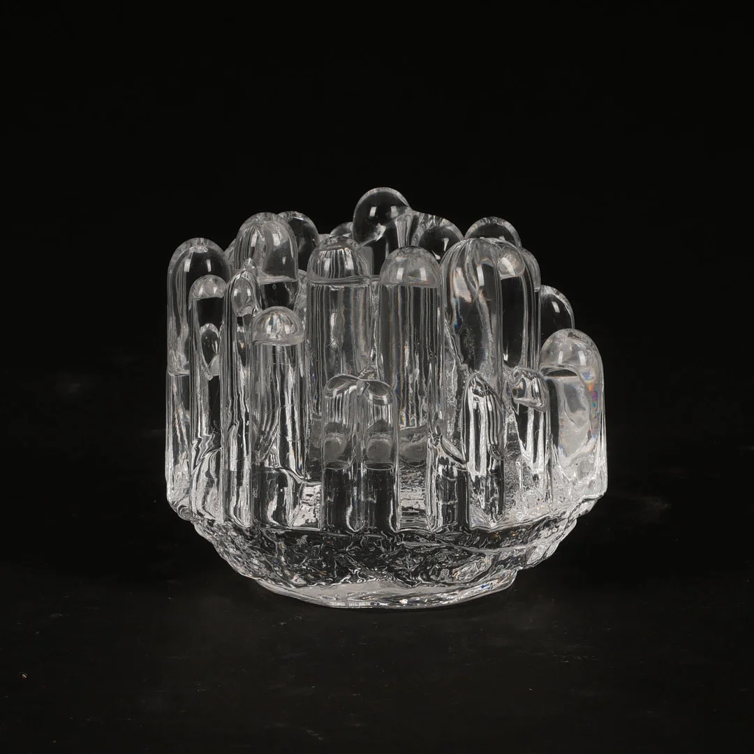 GÖRAN WÄRFF. Ljuslykta, glas, "Polar", Kosta Boda. — Candlesticks — Auktionsfirma Kenneth Svensson i Kalmar