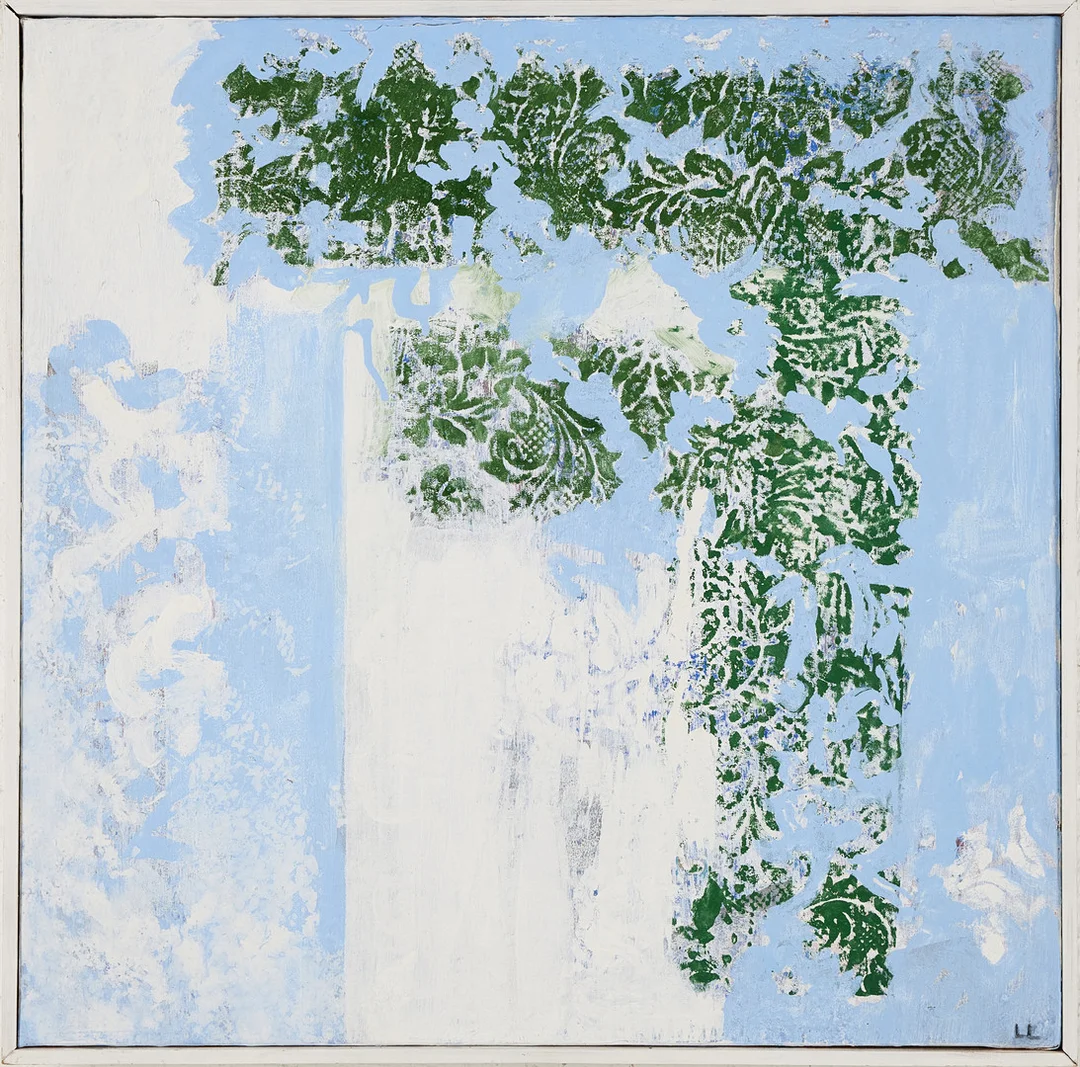 LOUISE (LJUBI) LIDSTRÖMER (f.1948) "Port", målning på duk, monogramsignerad LL, a tergo Ljubi. — Paintings — Stockholms Auktionsverk Magasin 5