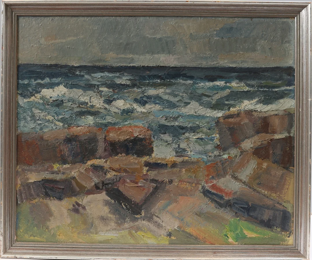 CARL BERNDTSSON. TILLSKRIVEN. Landskap, olja på pannå, signerad. — Paintings — Gomér & Andersson Nyköping