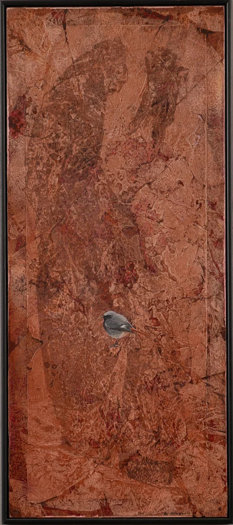 BO MÖRNERUD. Svart rödstjärt, olja på platta, signerad Bo Mörnerud -10. — Paintings — Auktionsfirma Kenneth Svensson i Kalmar