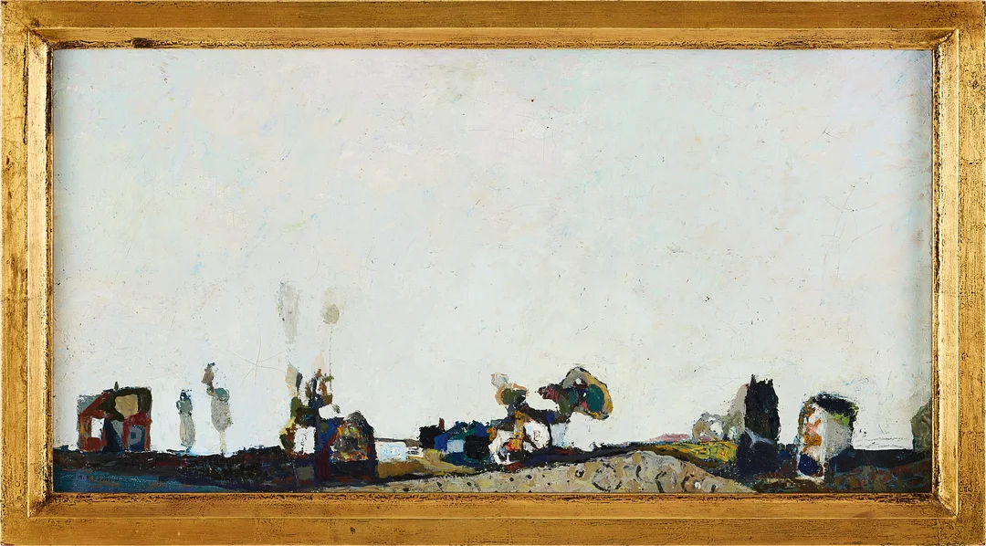 ARMAND ROSSANDER. Huskroppar, olja på duk, signerad A. Rossander. — Paintings — Stockholms Auktionsverk Magasin 5