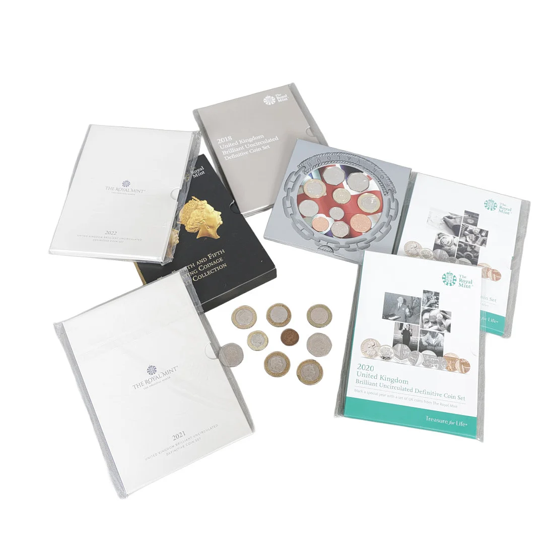 A COLLECTION OF COIN SETS & SOME LOOSE COINS (QTY). — Coins & Banknotes — Bishop & Miller